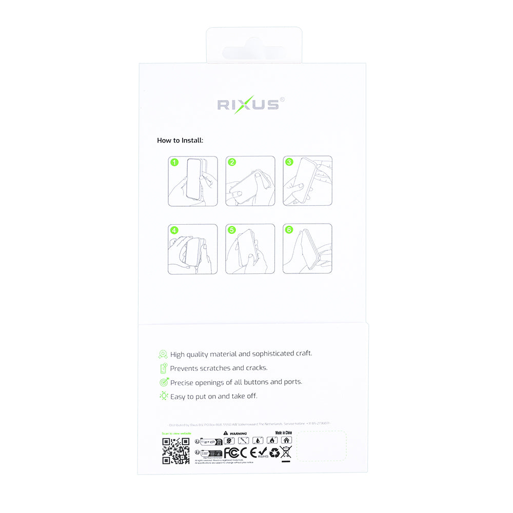 Rixus Mag Carbon With MagSafe Compatible For Apple iPhone 16e, 17e Titanium Grey
