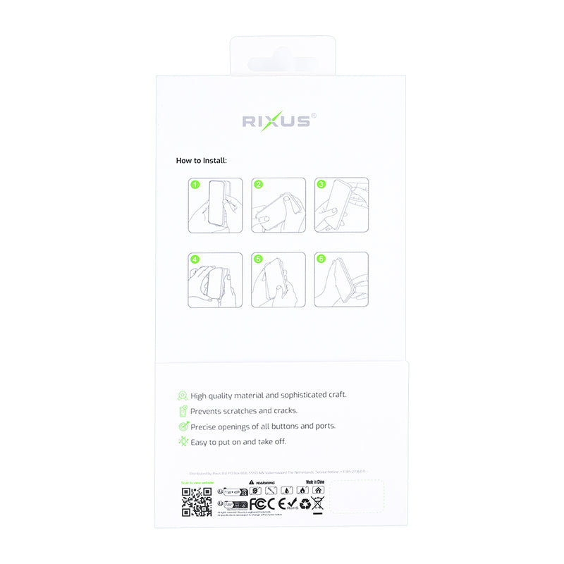 Rixus Mag Carbon With MagSafe For iPhone 16e Titanium Black