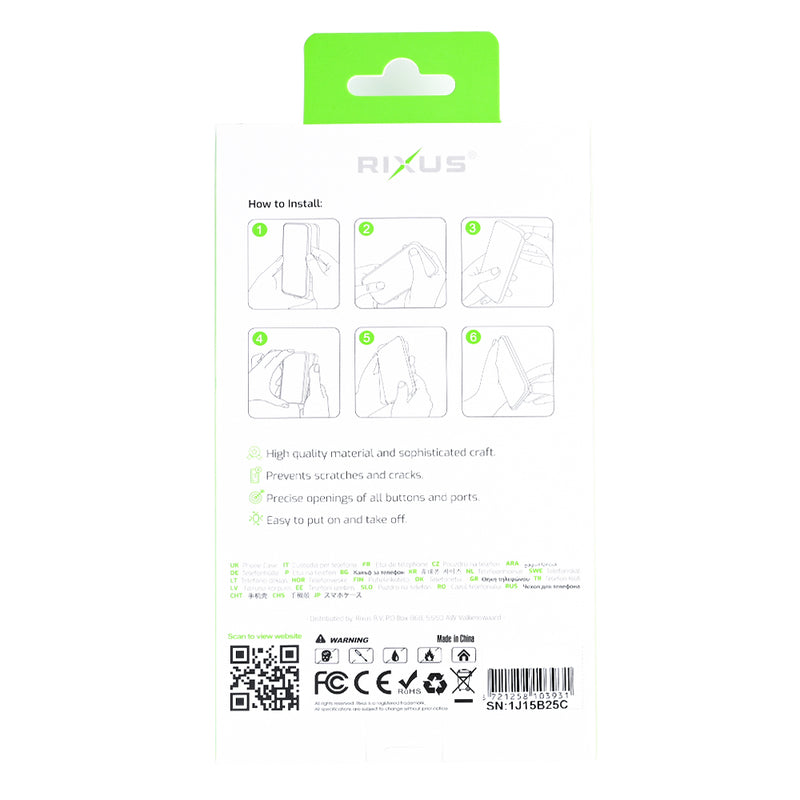 Rixus Instinct Mag Case For Apple iPhone 16e Black