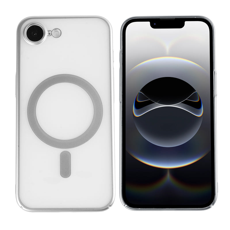 Rixus Instinct Mag Case For Apple iPhone 16e Silver