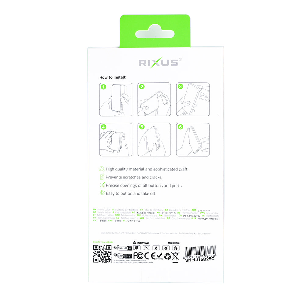 Rixus Instinct Mag Case For Apple iPhone 16e, 17e Silver