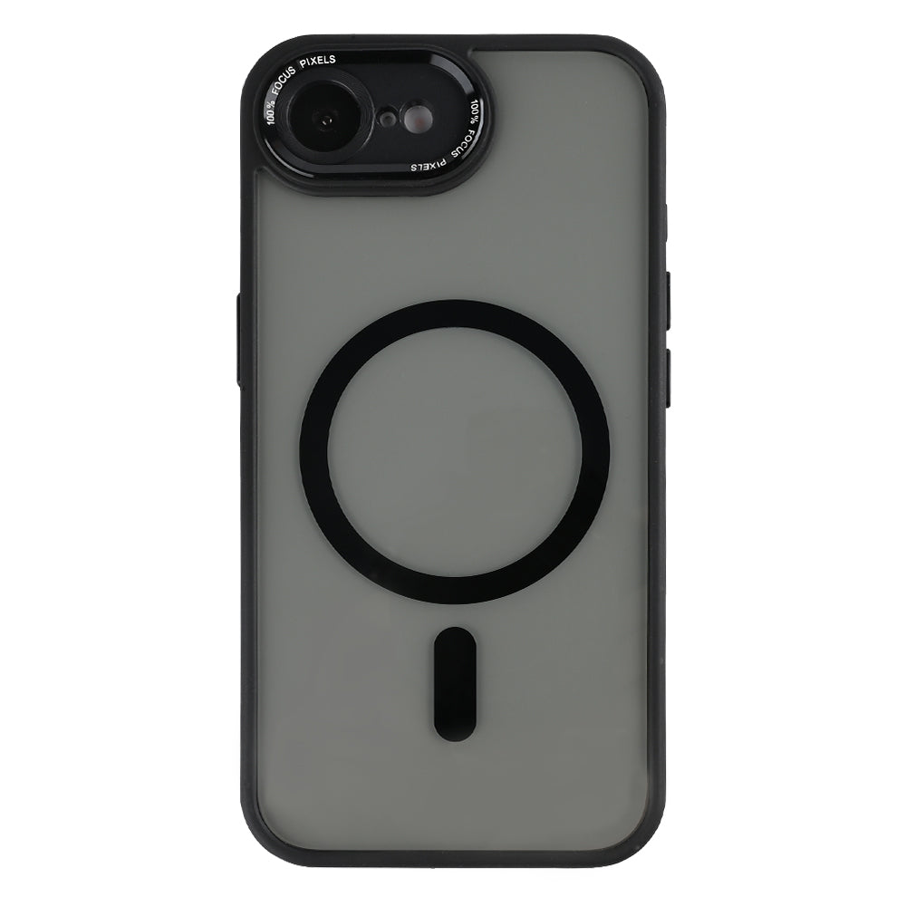 Rixus Classic 04 Case With MagSafe Compatible For Apple iPhone 16e Black