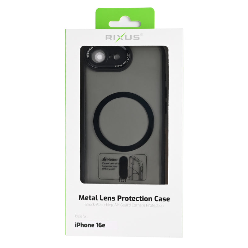Rixus Classic 04 Case With MagSafe For iPhone 16e Black