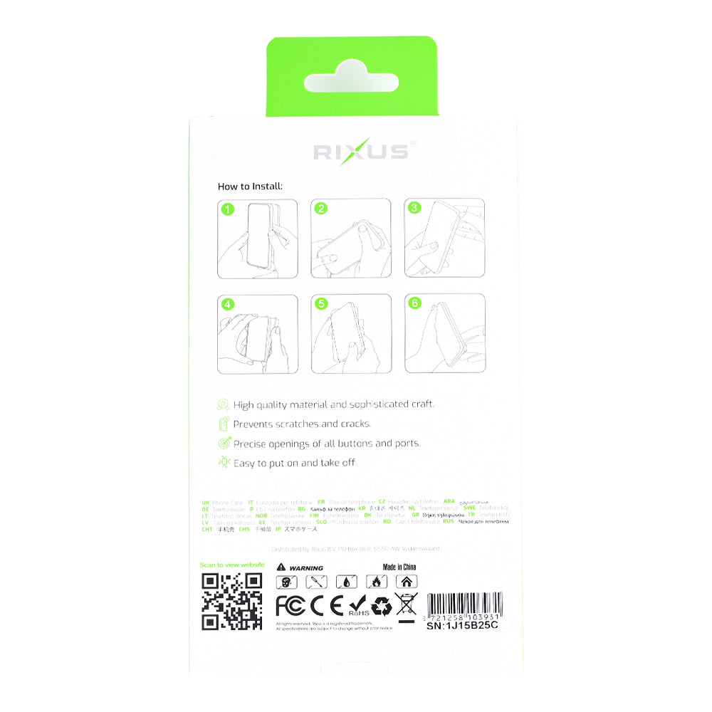 Rixus Classic 04 Case With MagSafe Compatible For Apple iPhone 16e Grey