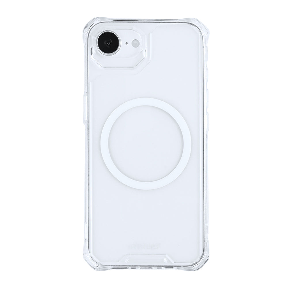 Rixus Armor-X Anti Shock Case With MagSafe Compatible For Apple iPhone 16e, 17e Transparent