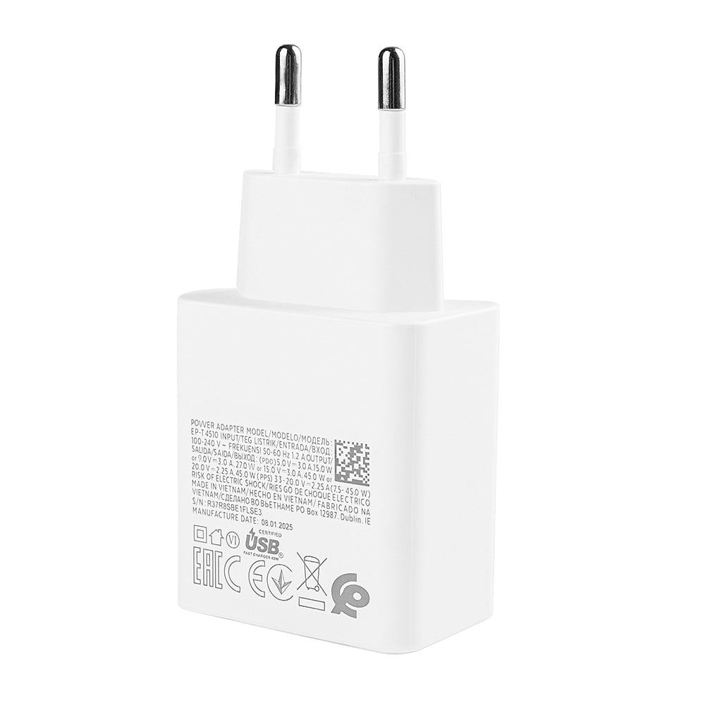 Samsung Super Fast Power Adapter EP-T4510 45W White Original Bulk