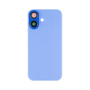For Apple iPhone 16 Back Glass Without NFC, Enlarged Camera Frame Ultramarine Compatible
