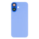 For Apple iPhone 16 Back Glass Without NFC, Enlarged Camera Frame Ultramarine Compatible