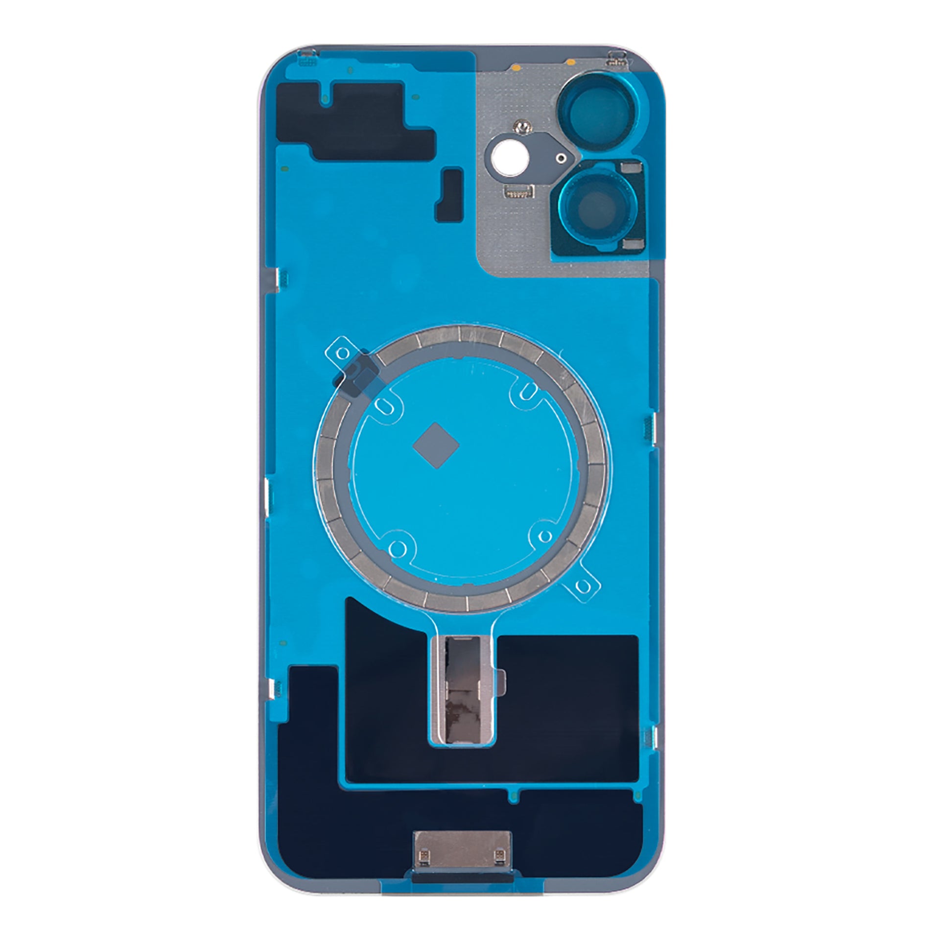 For Apple iPhone 16 Plus Back Glass Without NFC, Enlarged Camera Frame Pink Compatible