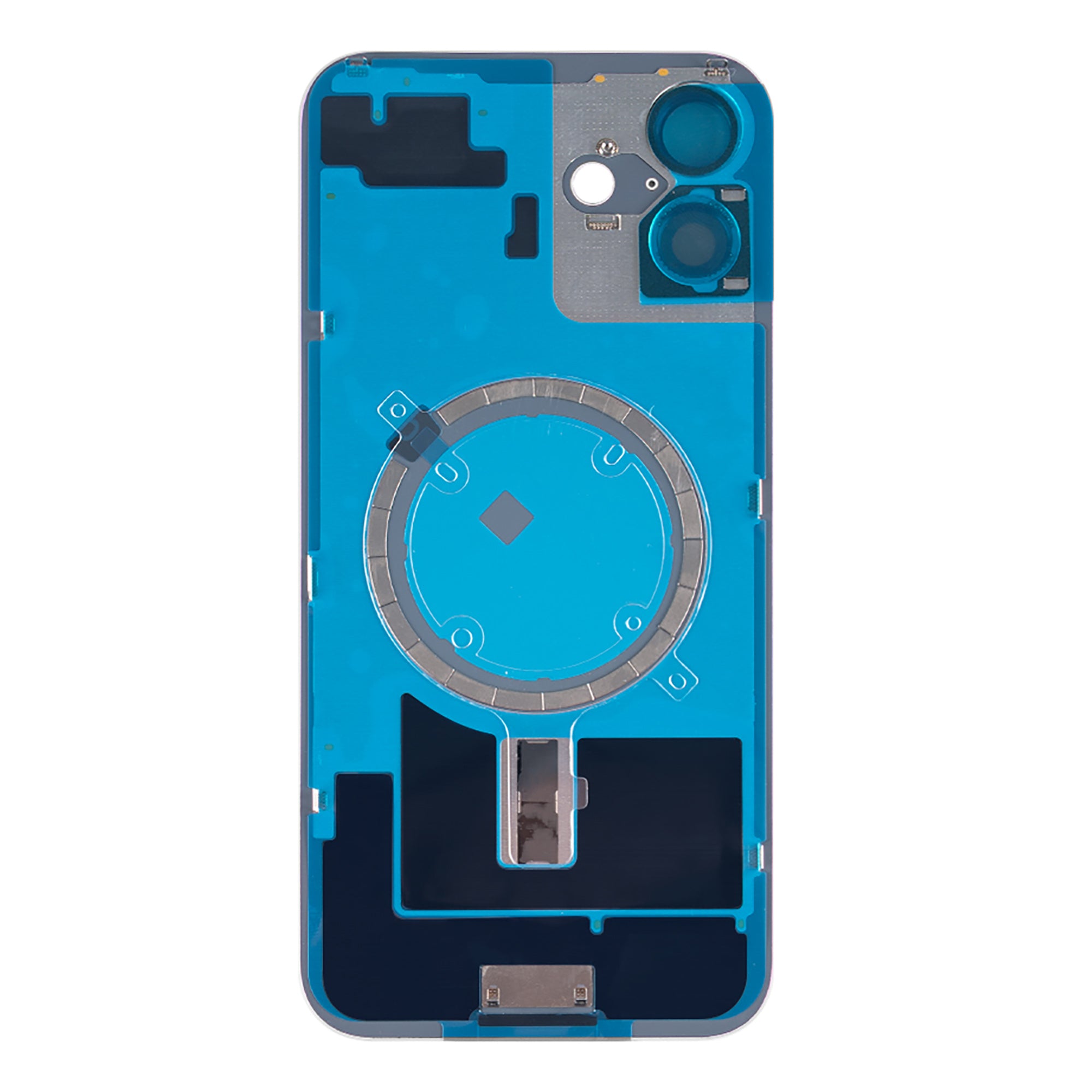 For Apple iPhone 16 Plus Back Glass Without NFC, Enlarged Camera Frame Pink Compatible