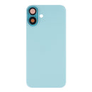 For Apple iPhone 16 Plus Back Glass Without NFC, Enlarged Camera Frame Teal Compatible