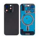 For Apple iPhone 16 Pro Back Glass Without NFC, Enlarged Camera Frame Black Titanium Compatible