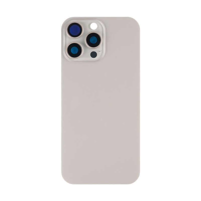 For iPhone 16 Pro Max Extra Glass Without NFC, Enlarged Camera Frame Natural Titanium