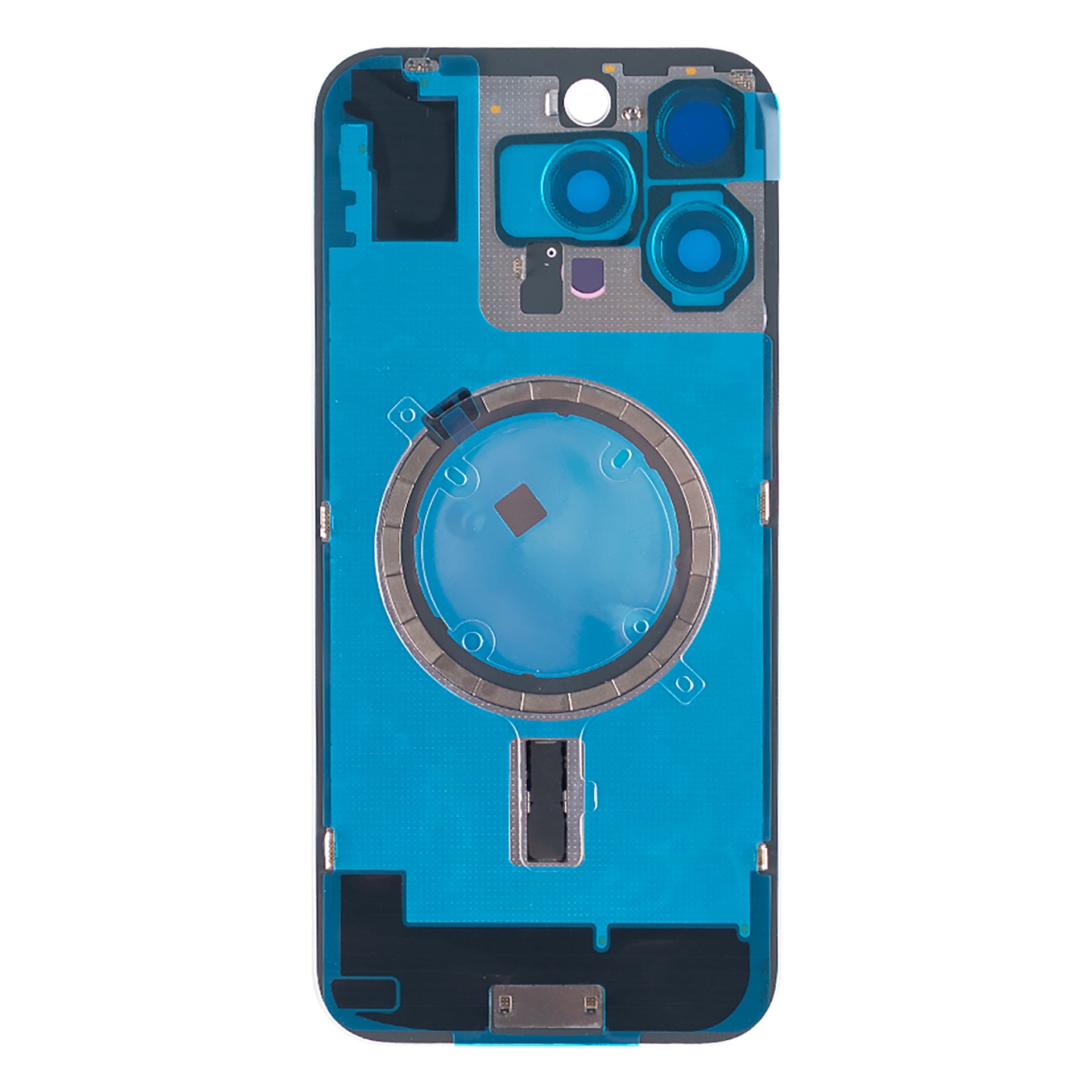 For Apple iPhone 16 Pro Max Back Glass Without NFC, Enlarged Camera Frame Natural Titanium Compatible
