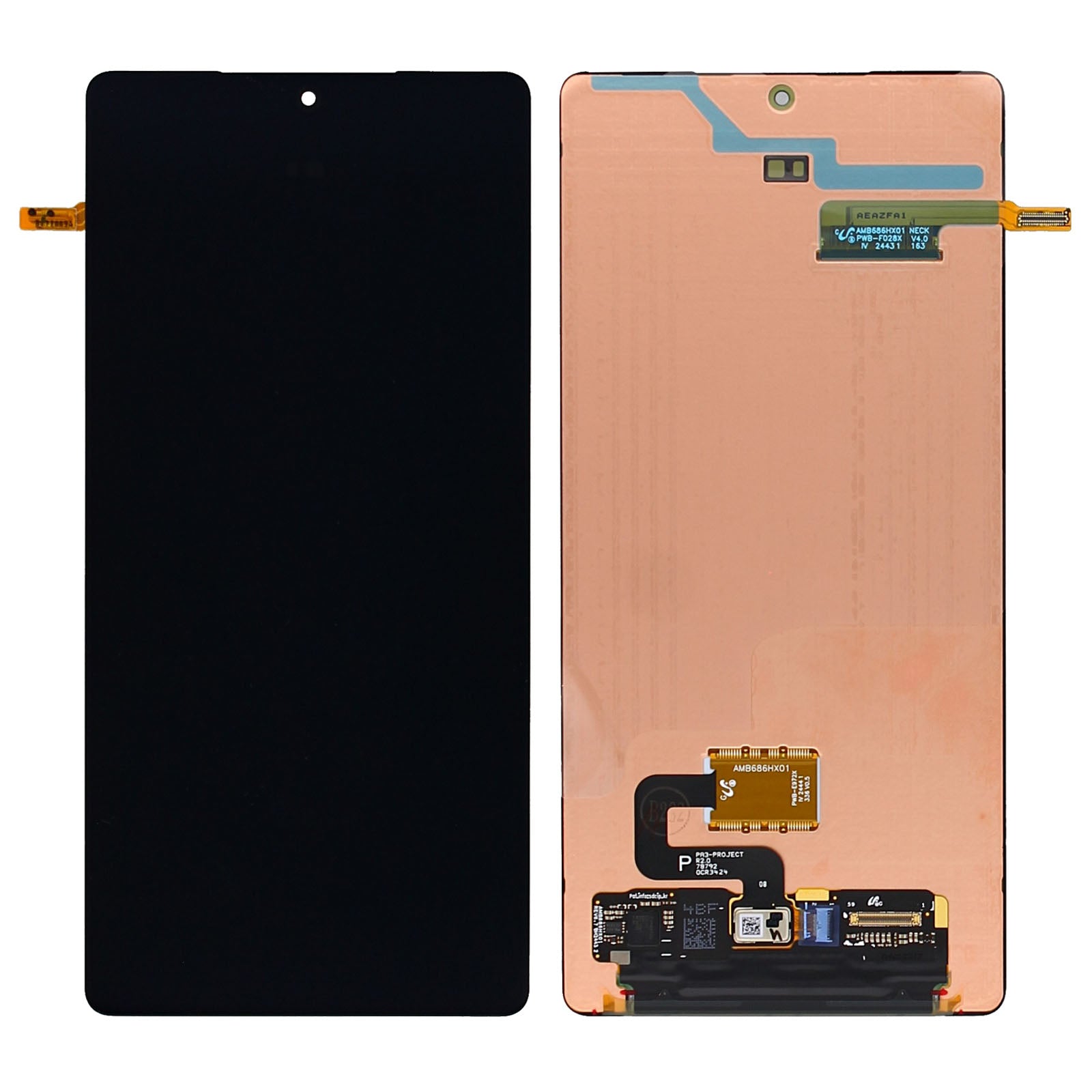 Samsung Galaxy S25 Ultra S938B Display And Digitizer Without Frame Black Service Pack