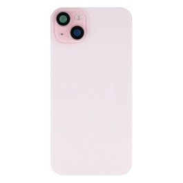 For Apple iPhone 15 Back Glass With NFC, Enlarged Camera Frame Pink Compatible