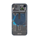 For Apple iPhone 15 Back Glass With NFC, Enlarged Camera Frame Pink Compatible