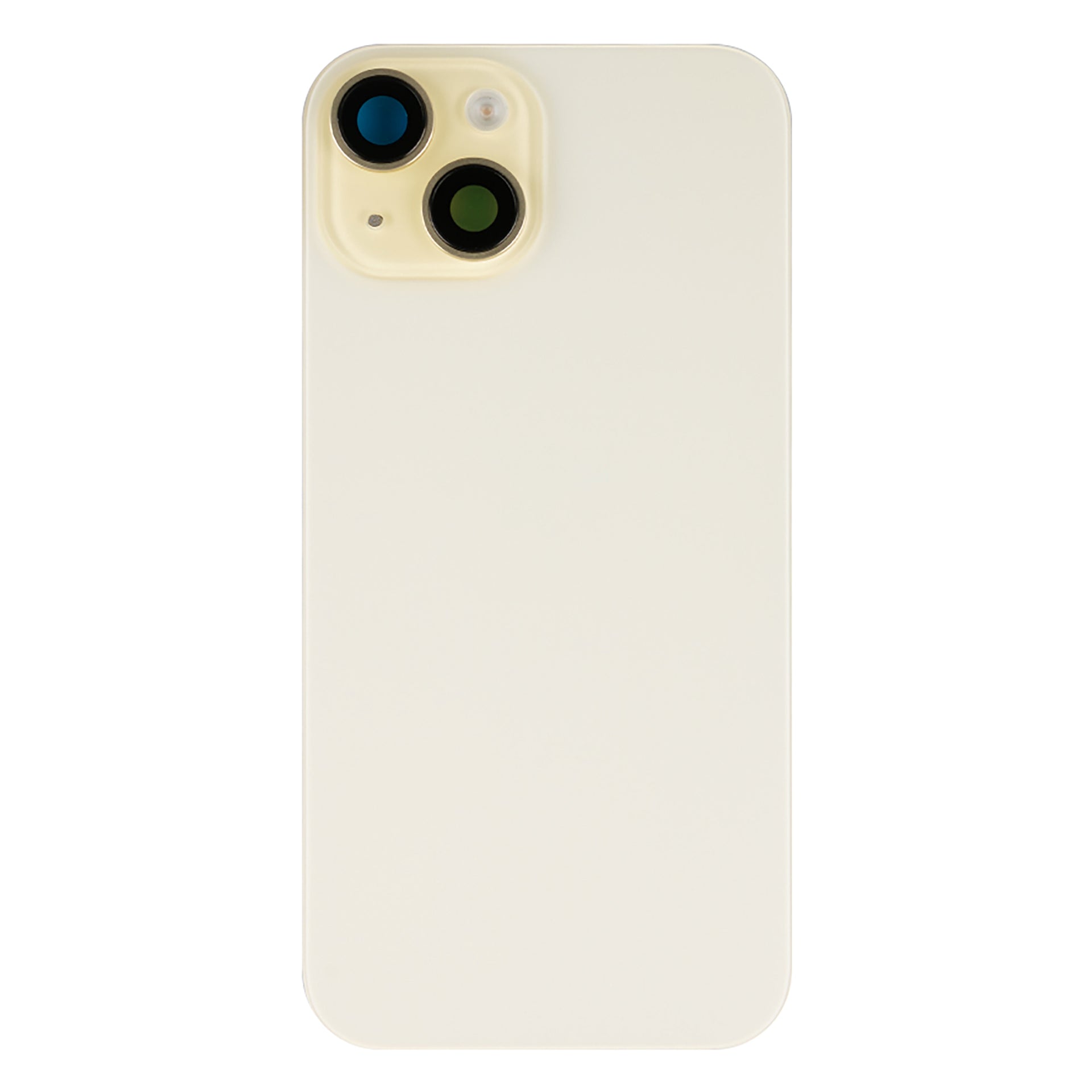 For Apple iPhone 15 Back Glass With NFC, Enlarged Camera Frame Yellow Compatible