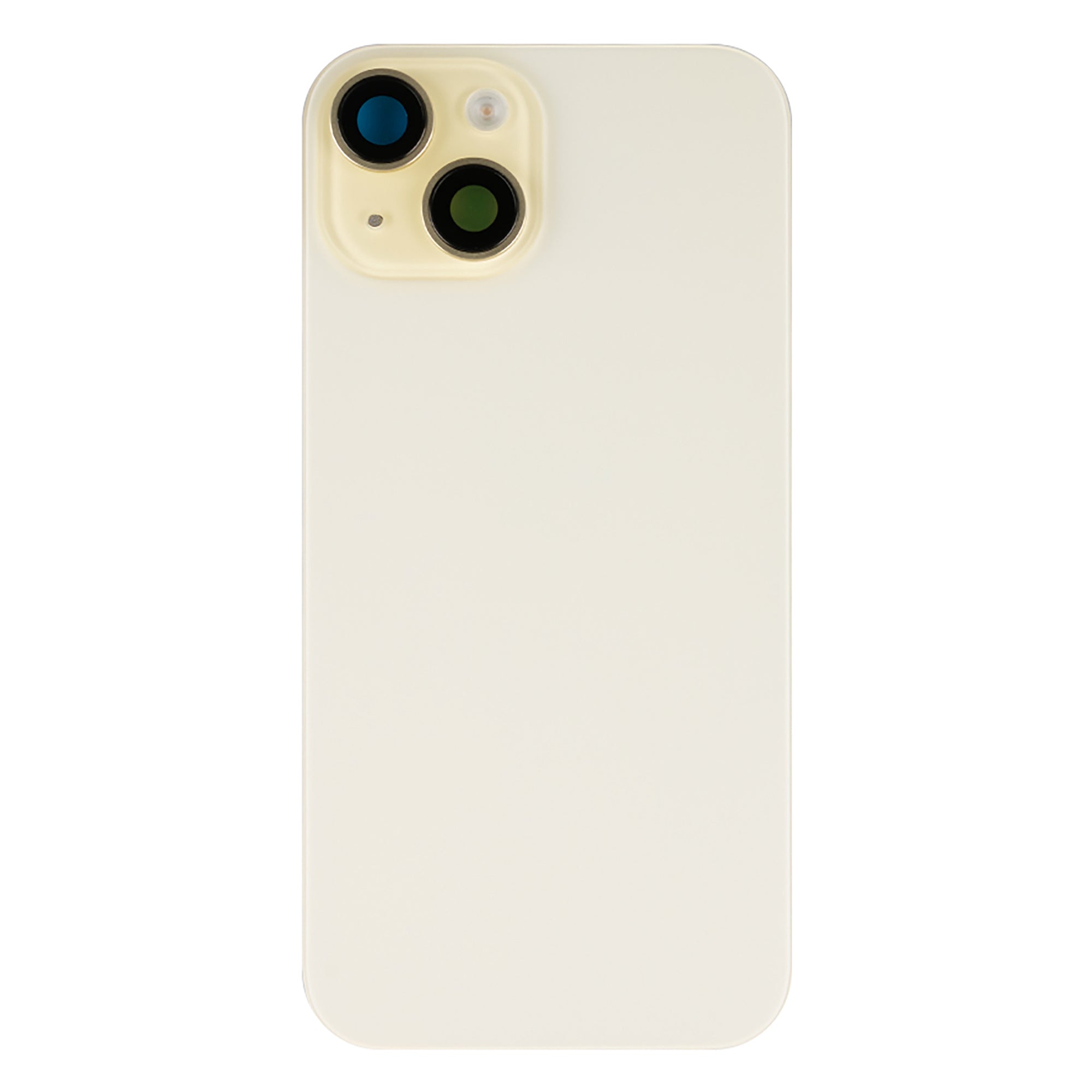 For Apple iPhone 15 Back Glass With NFC, Enlarged Camera Frame Yellow Compatible
