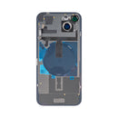 For Apple iPhone 15 Plus Back Glass With NFC, Enlarged Camera Frame Blue Compatible