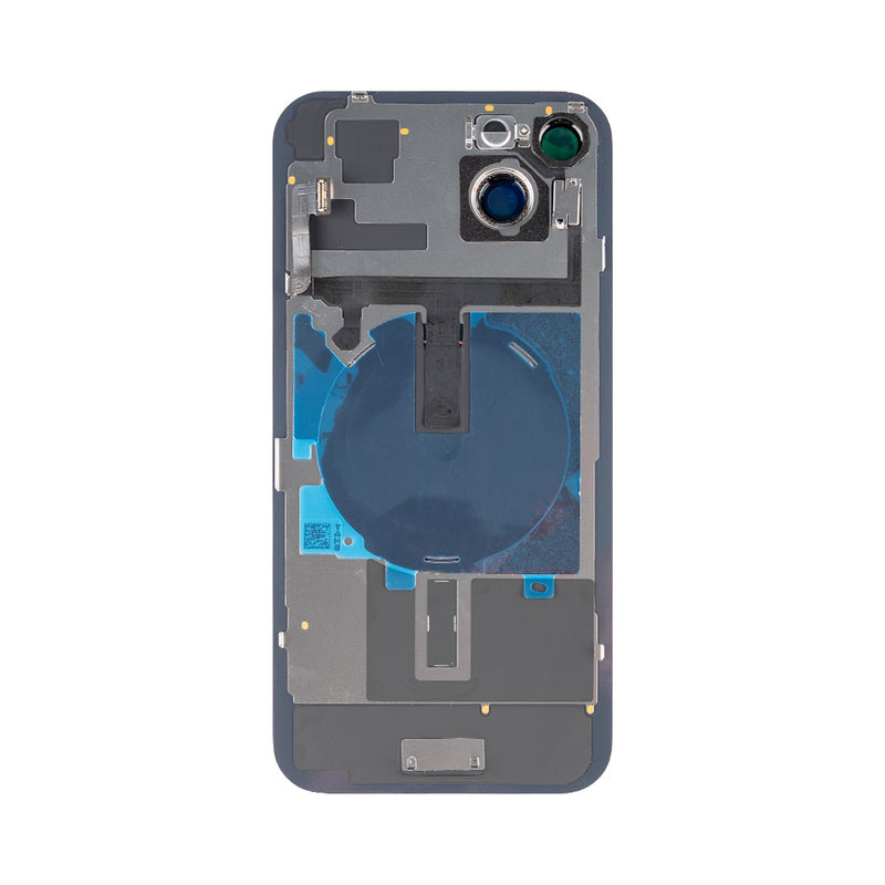 For iPhone 15 Plus Extra Glass With NFC, Enlarged Camera Frame Blue