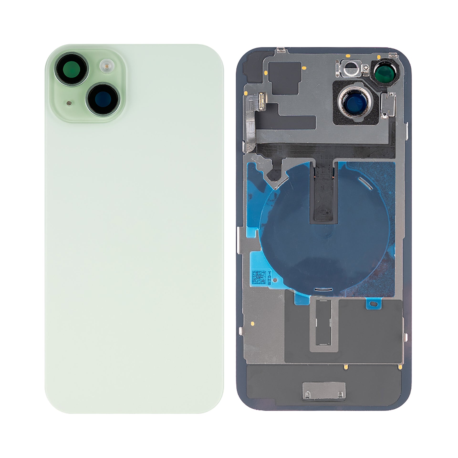 For Apple iPhone 15 Plus Back Glass With NFC, Enlarged Camera Frame Green Compatible
