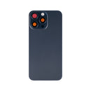 For Apple iPhone 15 Pro Max Back Glass With NFC, Enlarged Camera Frame Blue Titanium Compatible