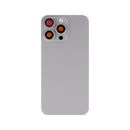 For Apple iPhone 15 Pro Max Back Glass With NFC, Enlarged Camera Frame Natural Titanium Compatible