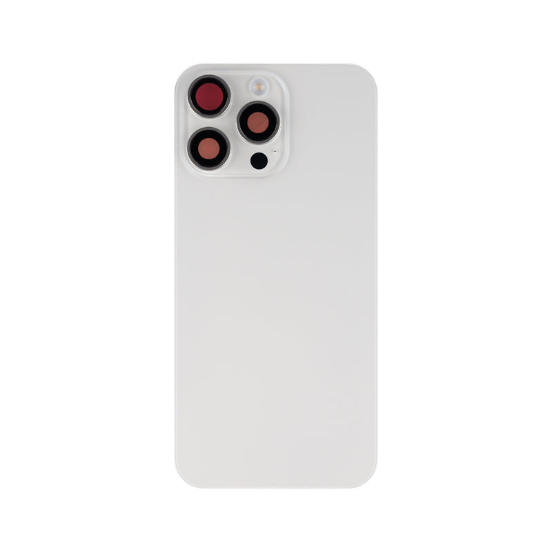 For iPhone 15 Pro Max Extra Glass With NFC, Enlarged Camera Frame White Titanium