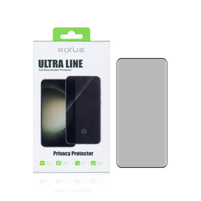 Rixus Privacy Ultra Line Tempered Glass For Samsung Galaxy S25 Edge S937B