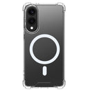 Rixus Anti-Burst Case With MagSafe For Samsung Galaxy S25 Edge Transparent