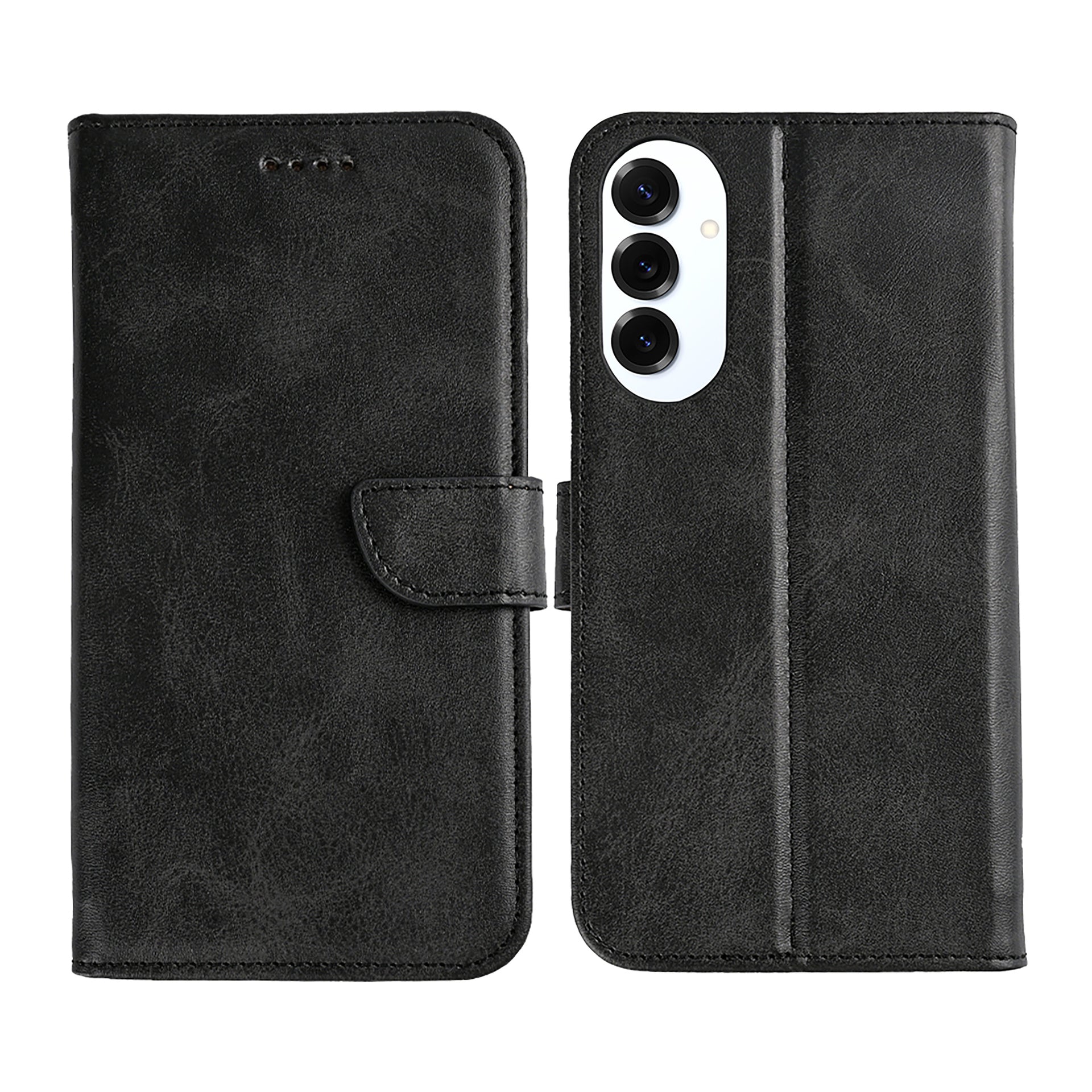 Rixus Bookcase For Samsung Galaxy S25 Edge Black