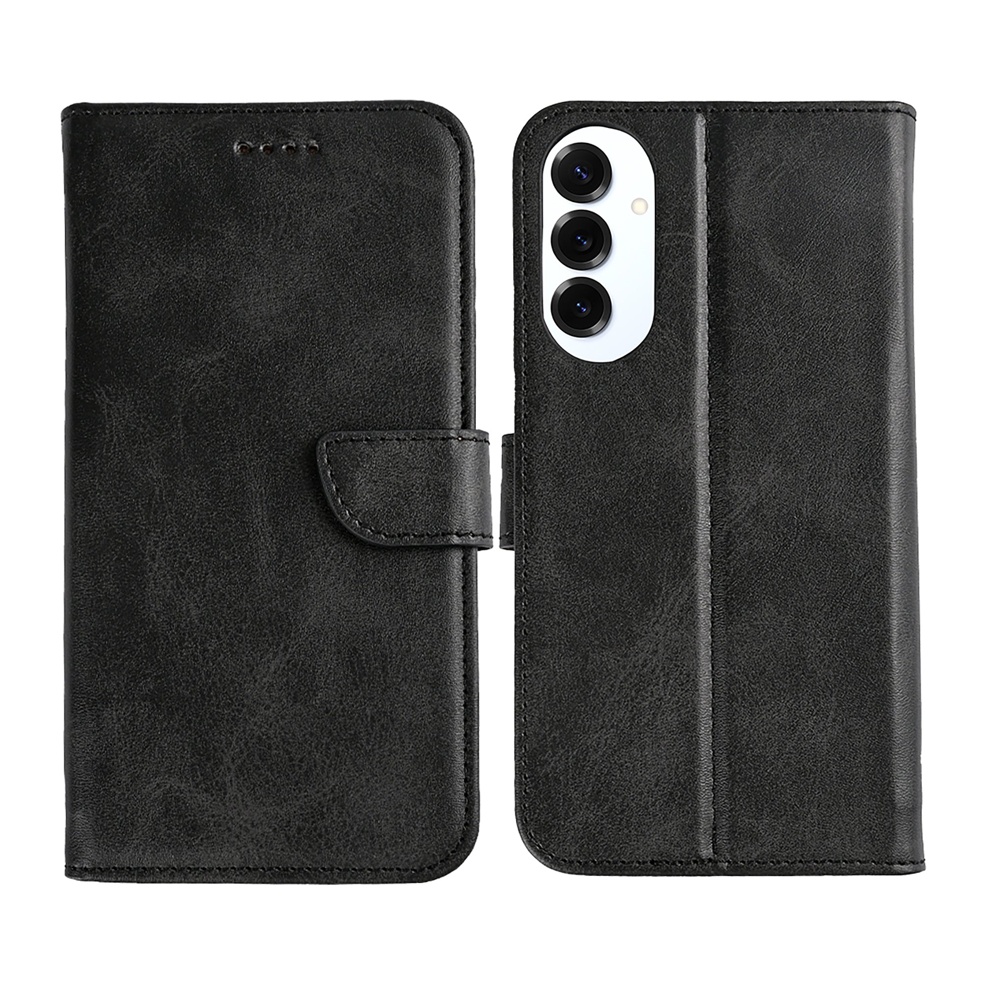 Rixus Bookcase For Samsung Galaxy S25 Edge Black