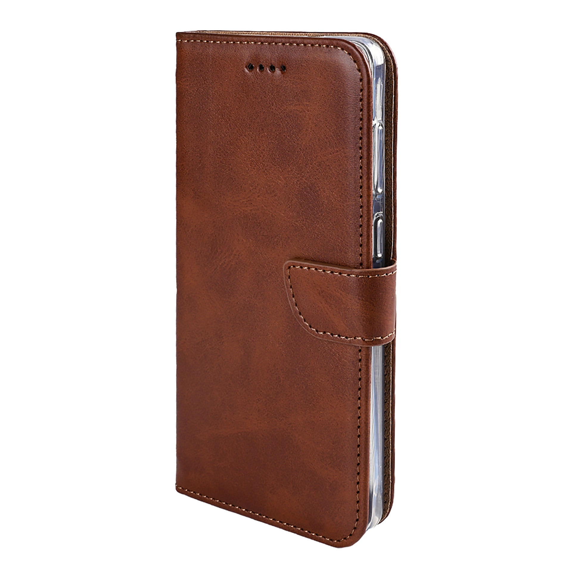 Rixus Bookcase For Samsung Galaxy S25 Edge Brown