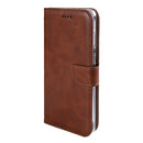 Rixus Bookcase For Samsung Galaxy S25 Edge Brown