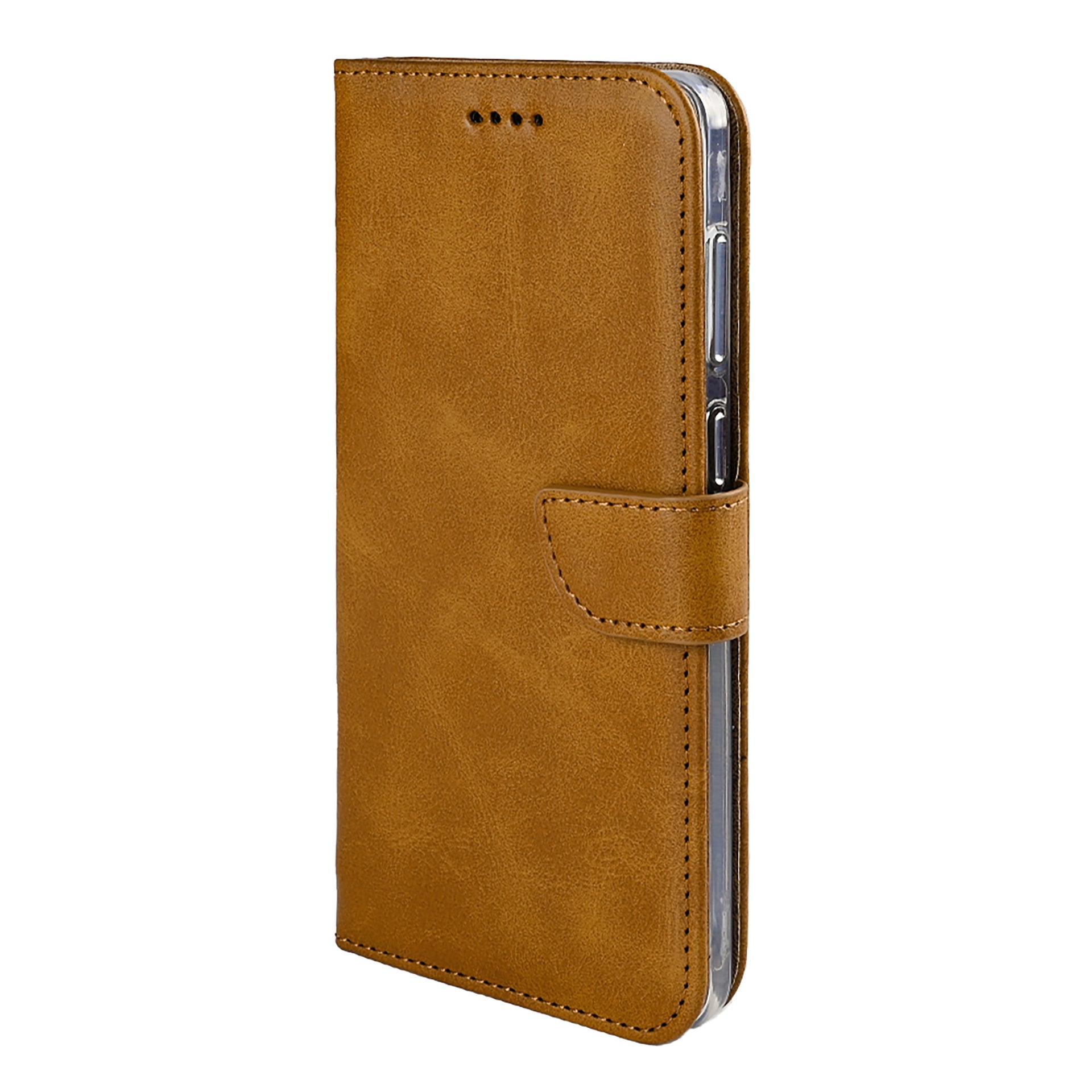 Rixus Bookcase For Samsung Galaxy S25 Edge Light Brown