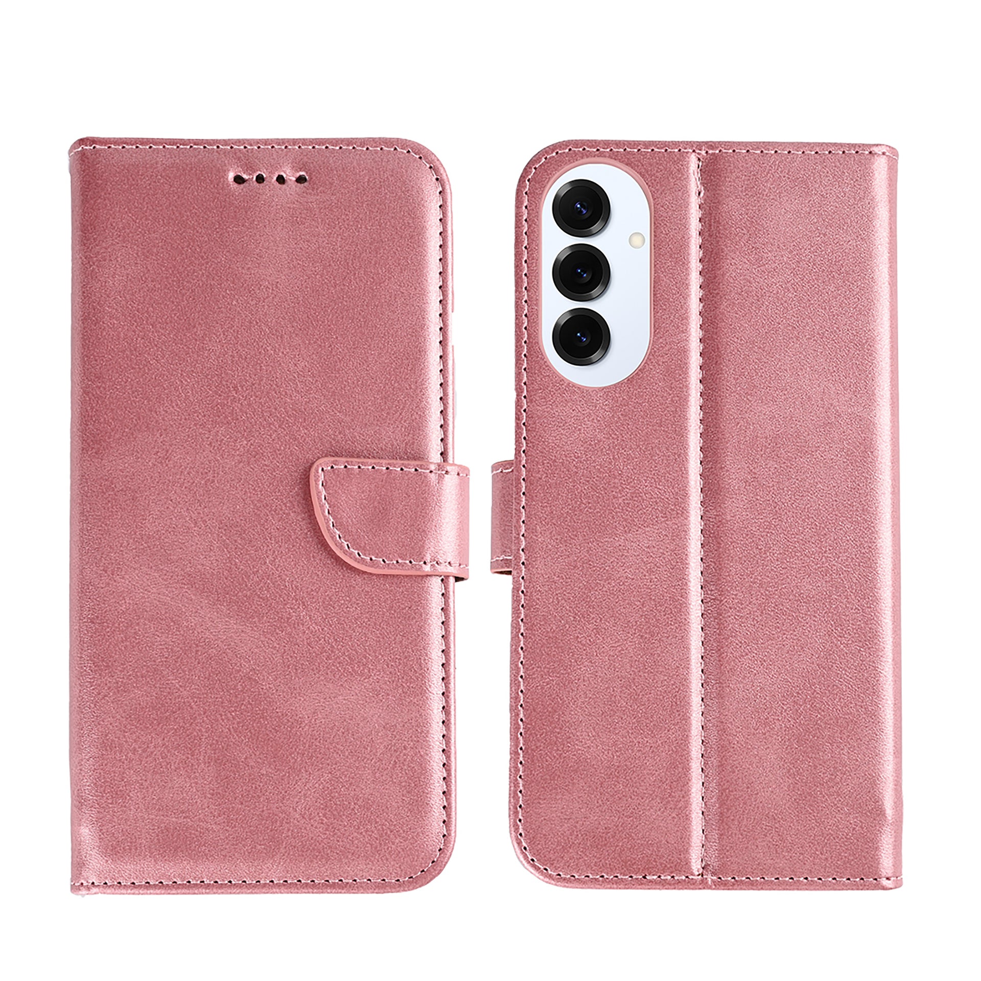 Rixus Bookcase For Samsung Galaxy S25 Edge Pink