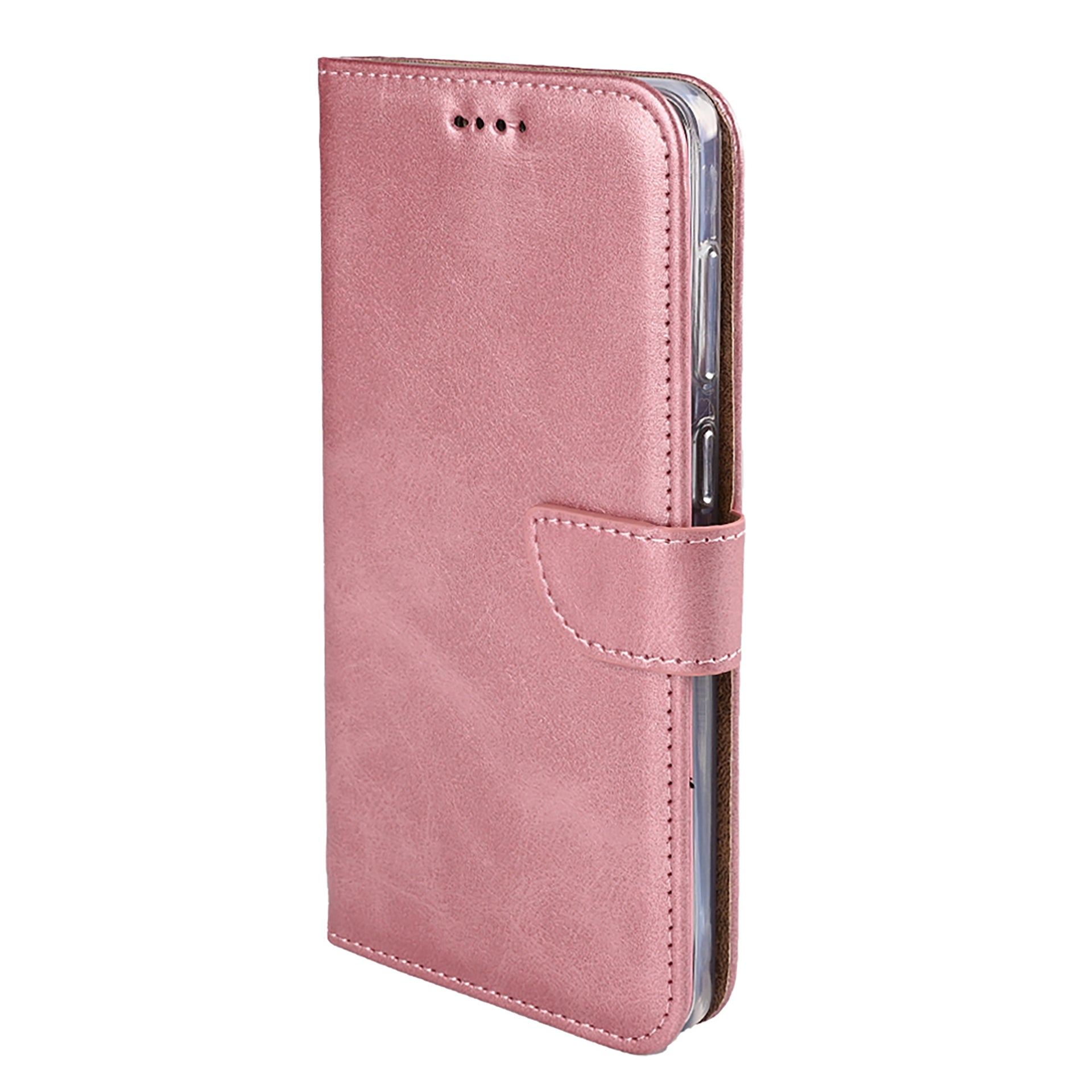 Rixus Bookcase For Samsung Galaxy S25 Edge Pink