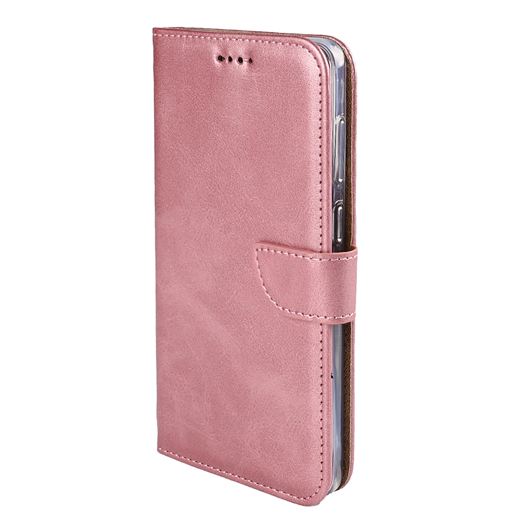 Rixus Bookcase For Samsung Galaxy S25 Edge Pink