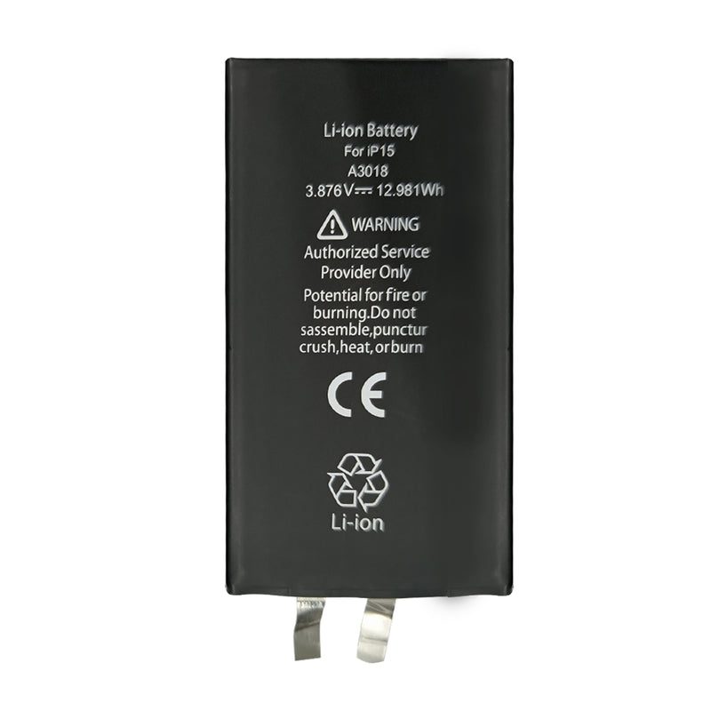 For iPhone 15 Battery (Spot Welding Required) 3349mAh No BMS / IC