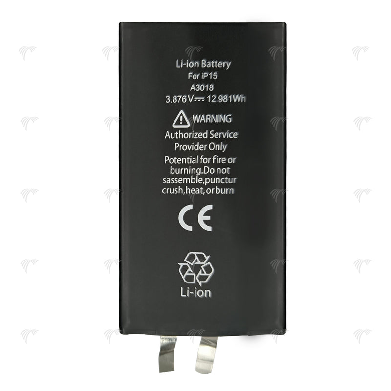 For iPhone 15 Battery (Spot Welding Required) 3349mAh No BMS / IC