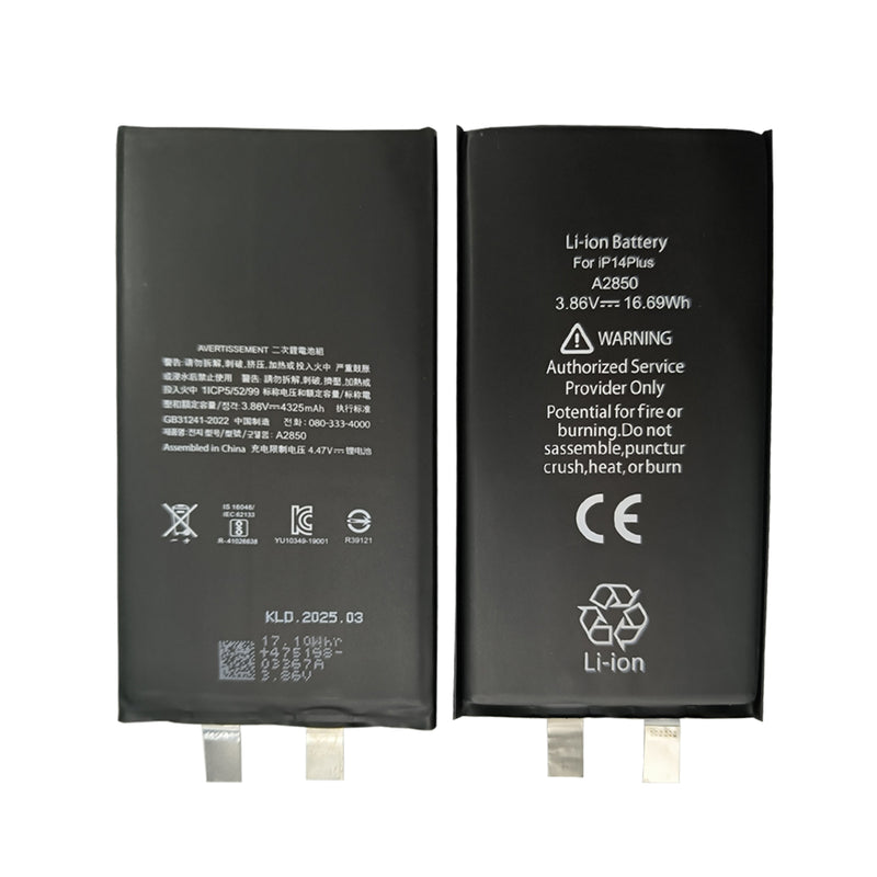 For iPhone 14 Plus Battery (Spot Welding Required) 4323mAh No BMS / IC