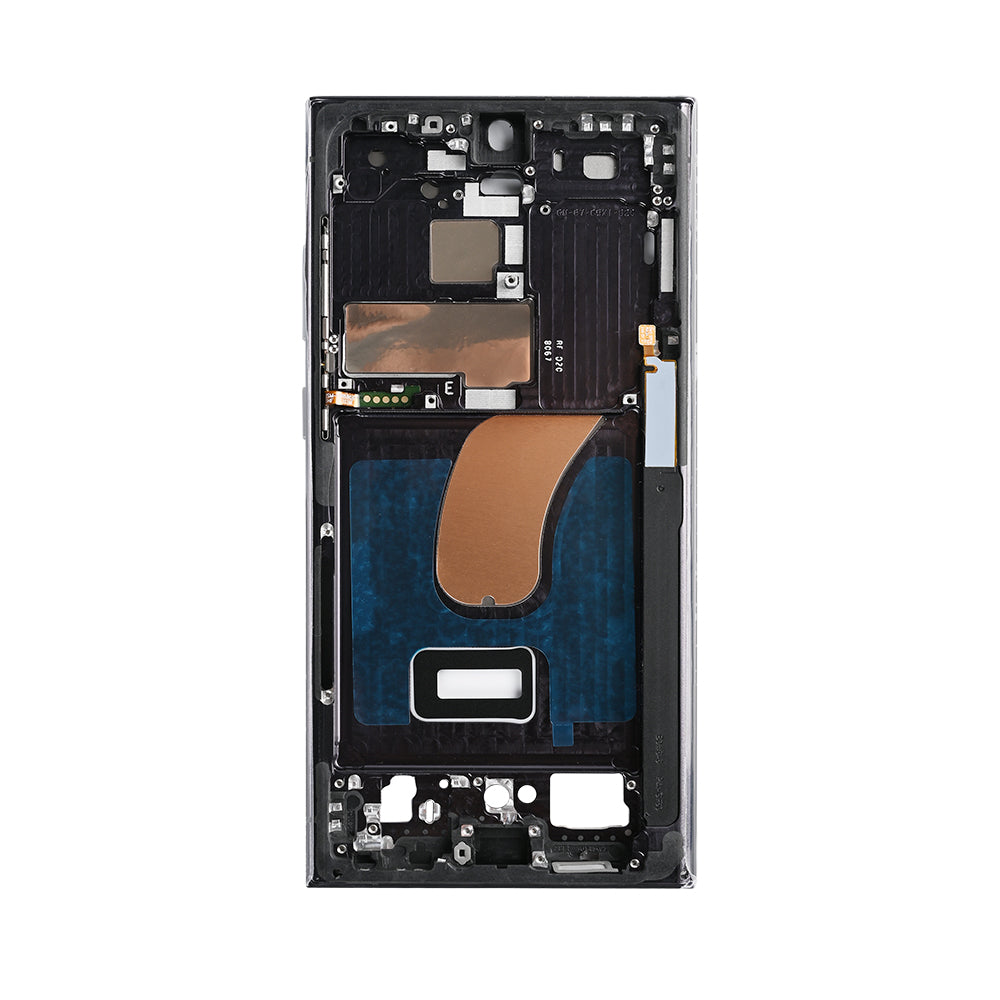 Samsung Galaxy S23 Ultra S918B Middle Frame Graphite, Red OEM