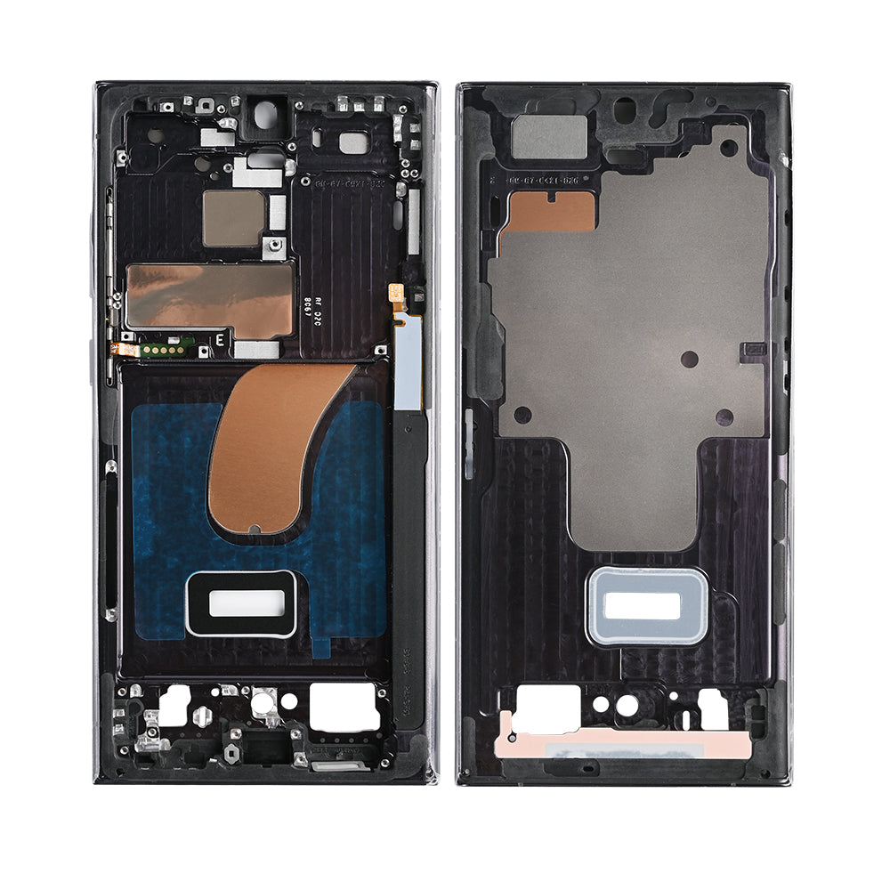 Samsung Galaxy S23 Ultra S918B Middle Frame Graphite, Red OEM