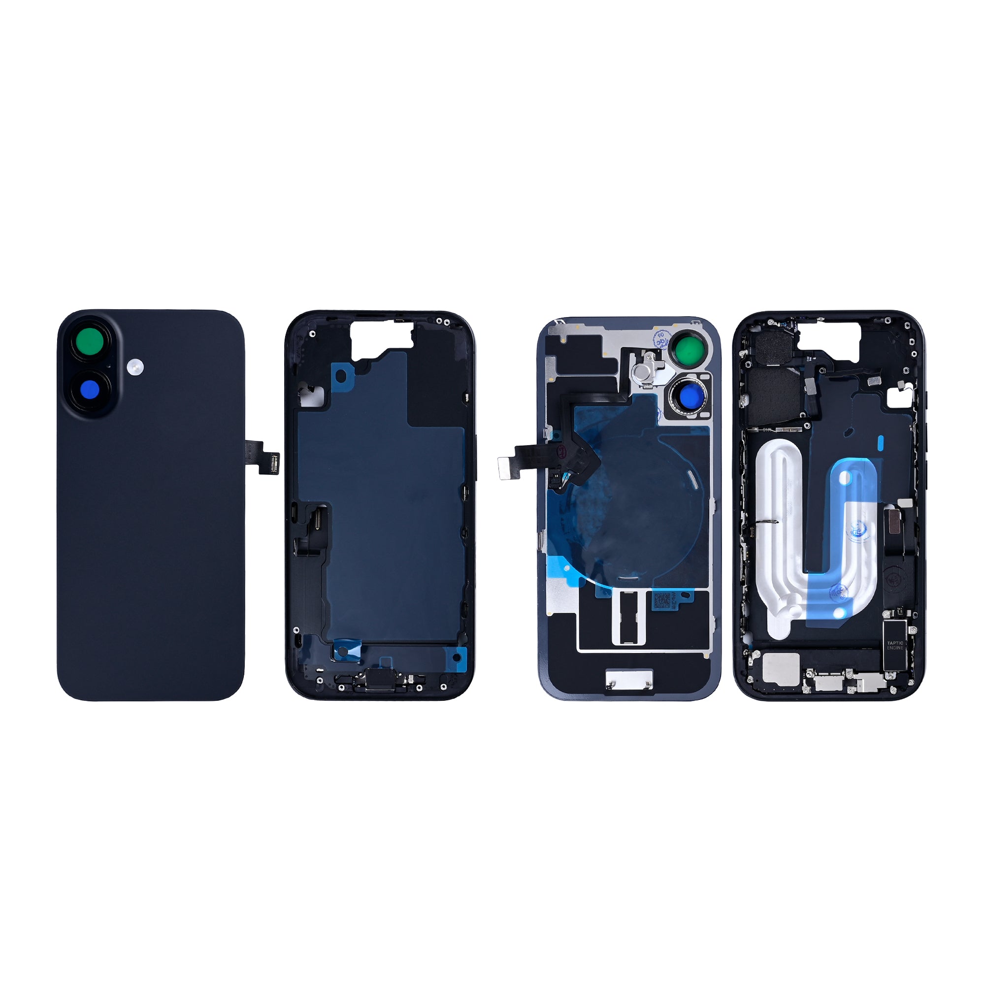 For Apple iPhone 16 Housing With Small Parts Black OEM