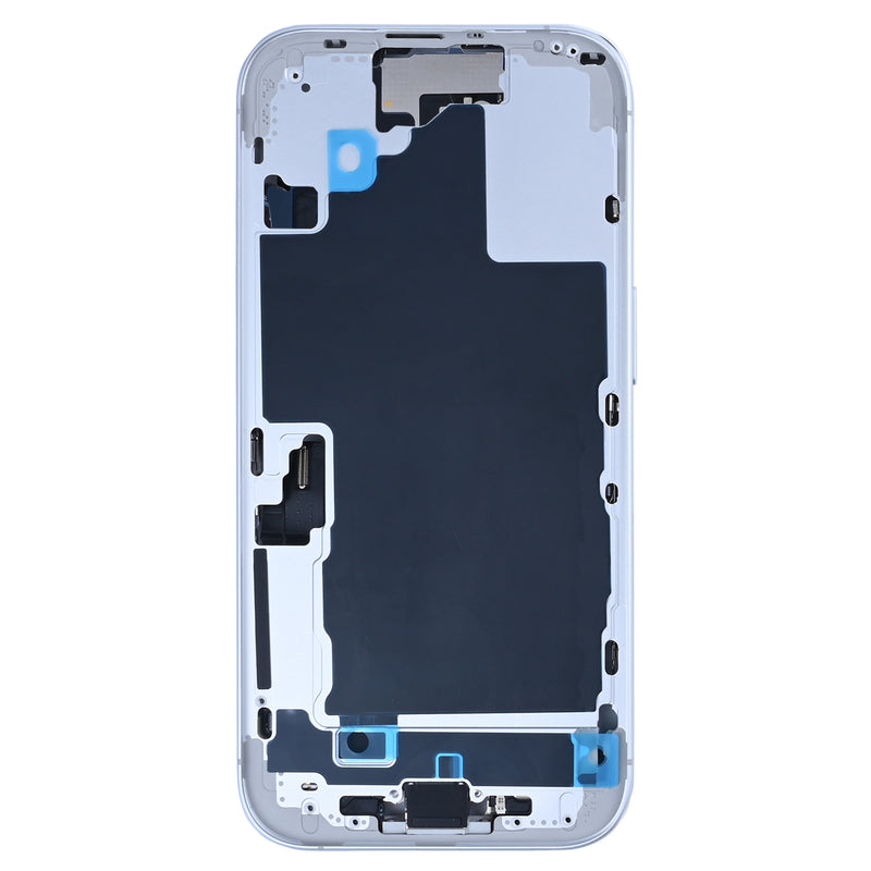 For iPhone 16 Complete Housing Incl. All Small Parts Without Battery And Back Camera White