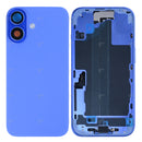 For iPhone 16 Complete Housing Incl. All Small Parts Without Battery And Back Camera Ultramarine