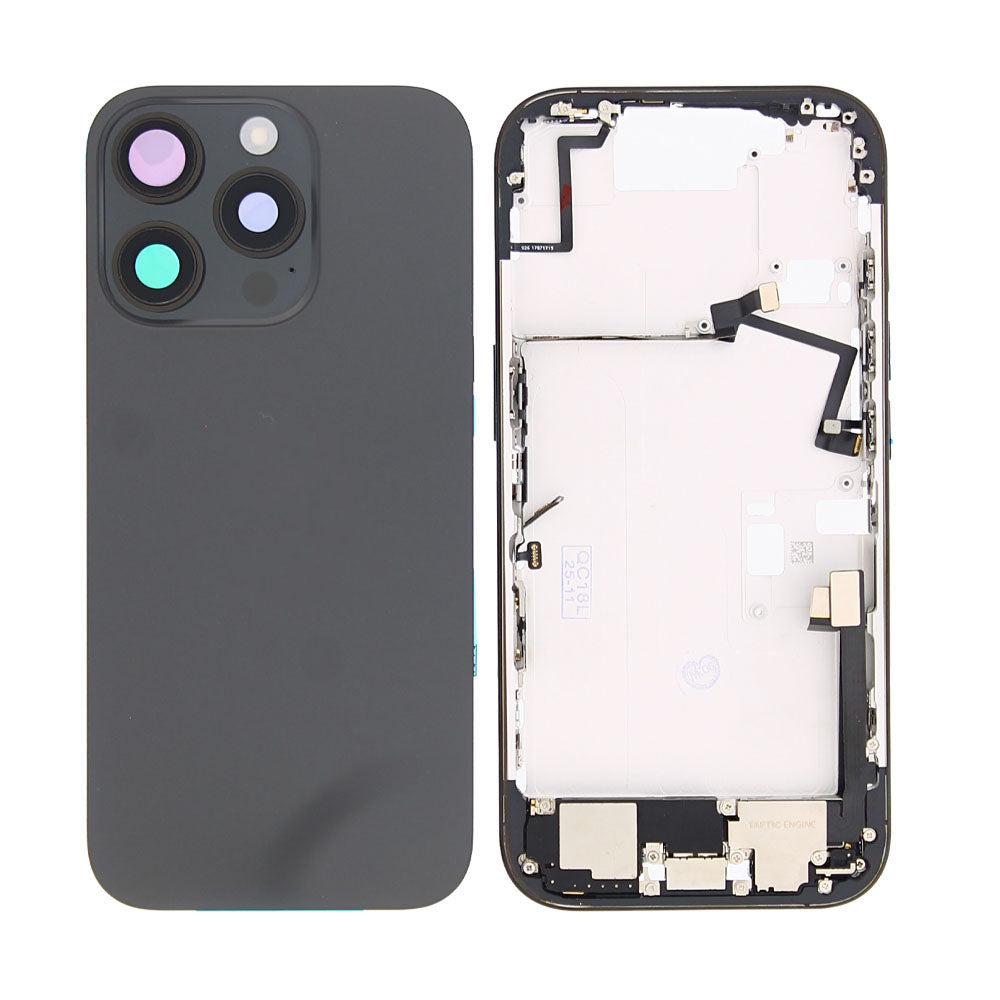 For Apple iPhone 16 Pro Housing With Small Parts Black Titanium OEM