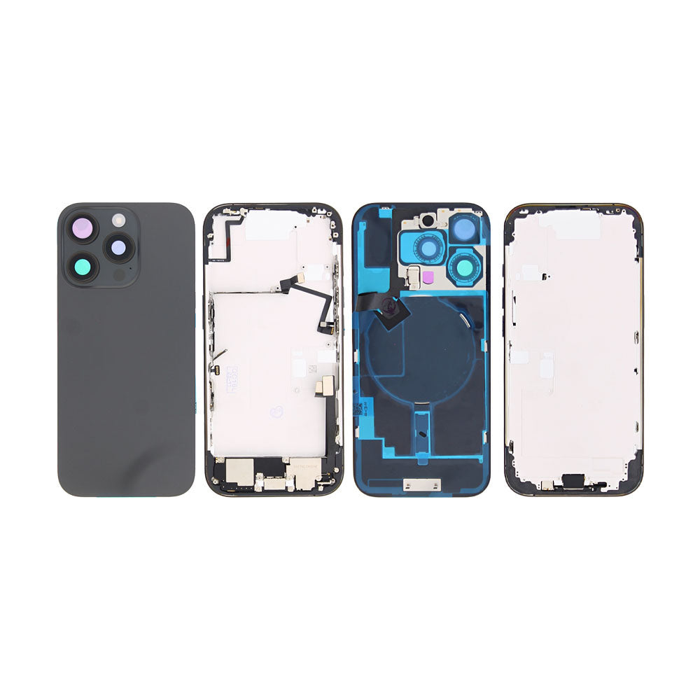 For Apple iPhone 16 Pro Housing With Small Parts Black Titanium OEM