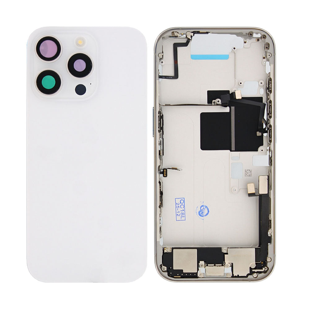 For Apple iPhone 16 Pro Housing With Small Parts White Titanium OEM